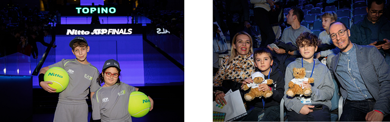  Mascot kids and a family invited to watch the matches