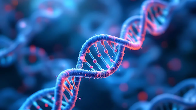 DNA double-helix concept image inspired by siRNA design and oligonucleotide therapeutics research