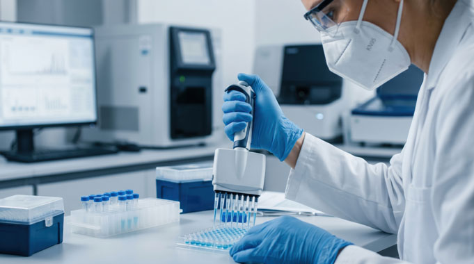 Evaluation experiment concept image for siRNA design and oligonucleotide therapeutics research